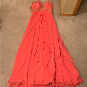 Coral Grad Dress